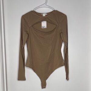 H&M Brown Long Sleeve Bodysuit